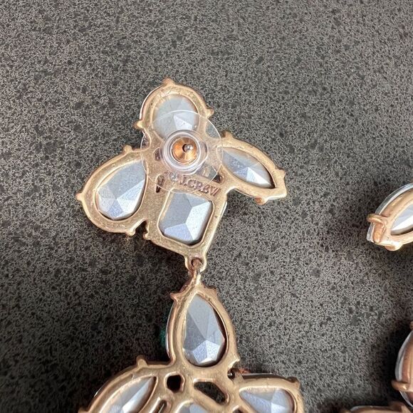 J.CREW Crystal AB Chandelier Earrings - Picture 4 of 4